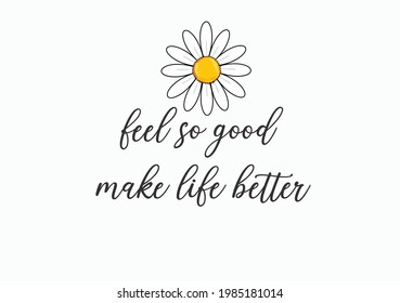 daisy lettering vector art design hand drawn