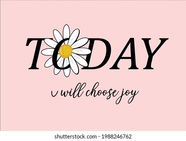 daisy lettering vector art design