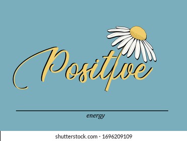 daisy lettering vector hand drawn motivational Inspirational .Modern Calligraphy