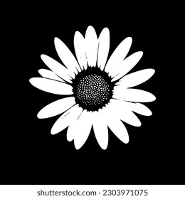 Daisy | Minimalist and Simple Silhouette - Vector illustration