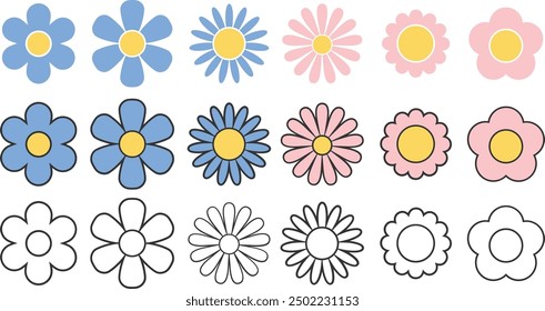 Daisy original digital designs for printing or cutting