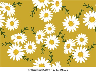 daisy pattern hand drawn design ditsy flower design springy vector fabric towel  pattern summer print  ditsy flower 
stationery,towel,linens,sationery repeat pattern