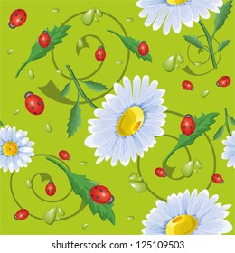 daisy pattern on a light background