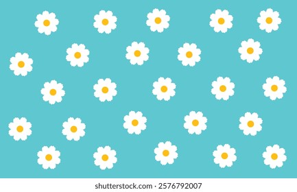 Daisy Pattern Seamless Flower Vector File