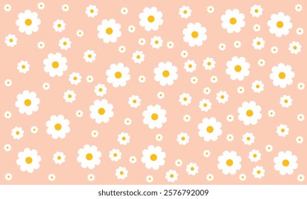 Daisy Pattern Seamless Flower Vector File