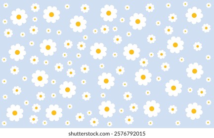 Daisy Pattern Seamless Flower Vector File