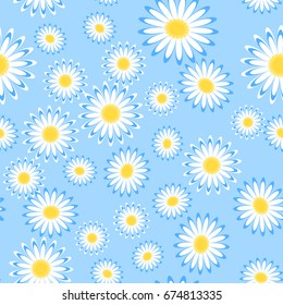 Daisy pattern summer seamless