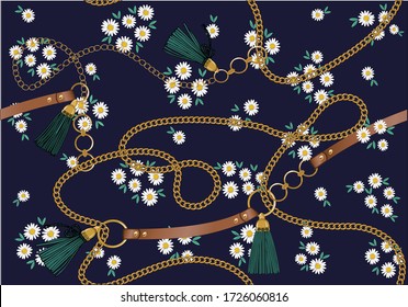 daisy pattern vector design hand drawn seamless spring daisy flower hand drawn vector fabric towel design patternt summer print  ditsy flower,spring,stationary,fabric,paper,packet,

