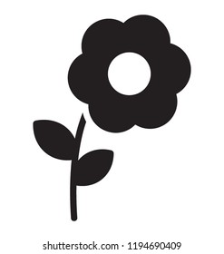 Daisy with the petals and leaves to denote spring 