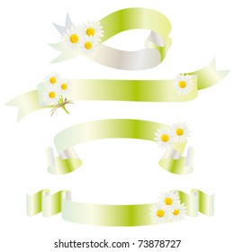 daisy ribbon green
