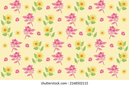 Die Blütenmuster sind dünn und rosa, auf hellem Hintergrund, Blumenknospen aus Kamille, Nahtlose Blumenmuster, Blumenmuster-Konzept. Mindestdrucke für Karten oder Verpackungspapier