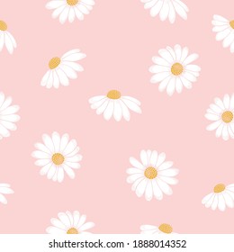 Daisy seamless pattern design, wallpapers, fashion artworks, prints.