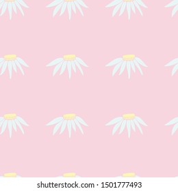 Daisy seamless repeat pattern for wallpaper, print, decor.
