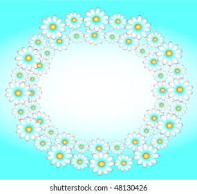 Daisy sky background