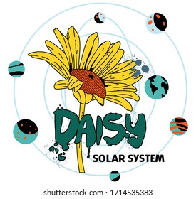 a daisy solar system of planets