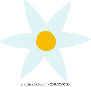 Daisy Spring Flower Head Vector Illustration