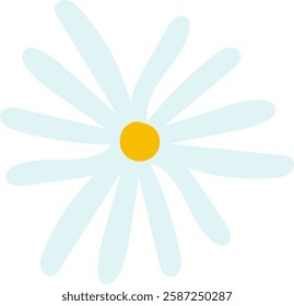 Daisy Spring Flower Head Vector Illustration