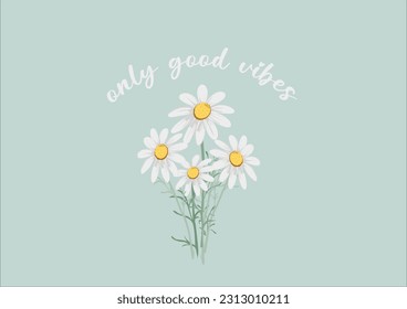 daisy spring vectorhand drawn design flower