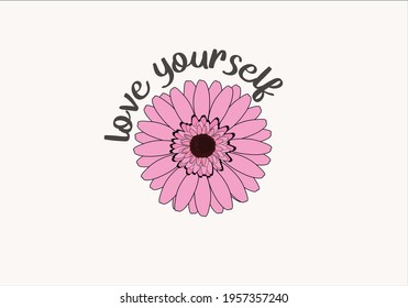 daisy vector art hand drawn design vector