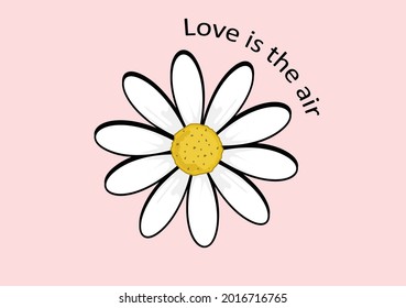 daisy vector art hand drawn design
