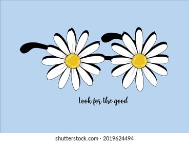 daisy vector art hand drawn design
