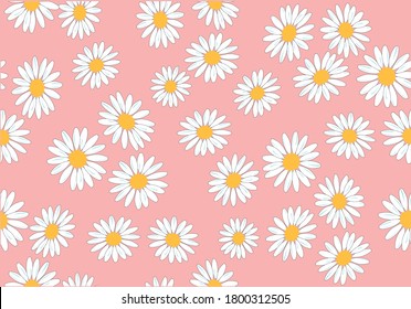 daisy vector hand drawn design seamless
