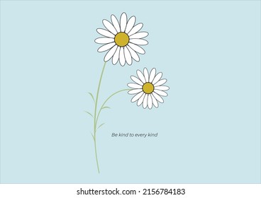 daisy vector hand drawn design 