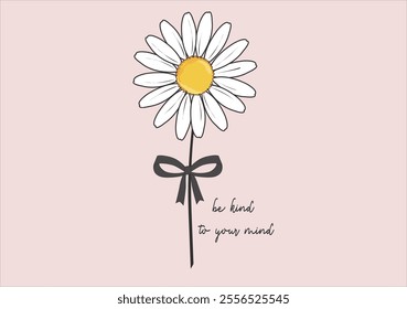 Daisy vector hand drawn design