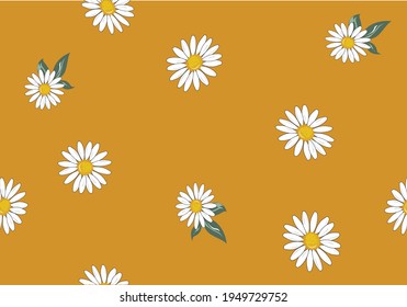 daisy vector print flower art