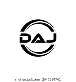 DAJ Letter Logo Design, Inspiration for a Unique Identity. Modern Elegance and Creative Design. Watermark Your Success with the Striking this Logo.