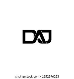 Original-Logo-Design für Daj-Buchstaben