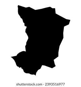 Dajabon province map, administrative division of Dominican Republic. Vector illustration.