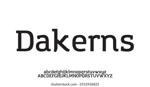 Dakerns, Elegant alphabet letters font logo. Typography luxury classic lettering serif italic fonts decorative wedding vintage retro brand logos. vector illustration
