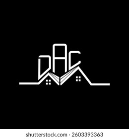 DAL Real State logo design, DAL simple and modern logo. DAL luxurious alphabet design  