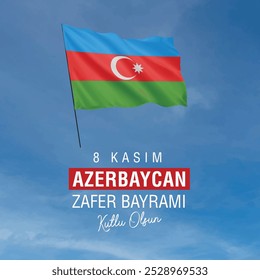 Traducción: Feliz 8 de noviembre Día de la Victoria de Azerbaiyán