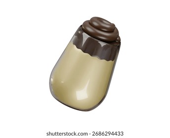  dalgona icon 3d illustration render