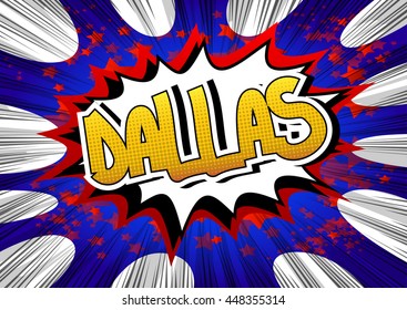 Dallas - Comic book style word