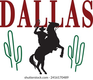 Dallas Country Club Music Rodeo Texas Southern Western Cowboy Horse Desert Outback Cute Cactus USA Trending Script Slogan Graphic Tee t-shirt logo artwork typography tote badge emblem crest Fashion