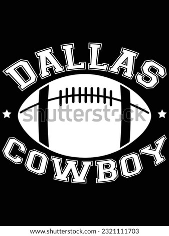 Dallas cowboy vector art design, eps file. design file for t-shirt. SVG, EPS cuttable design file