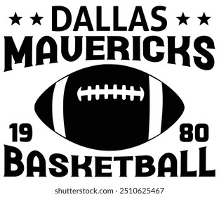 Dallas Mavericks Basketball 1980 Svg,Basketball,Fan Shirt,basketball hoop,Basketball Player,Senior Basketball,Basketball mom era,Soccer Team, Football Season,Basketball Girl