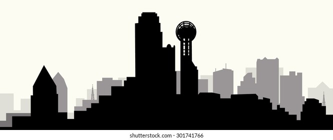 Dallas Morning Skyline