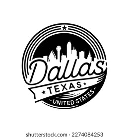 Dallas Texas logotype. City of Dallas vector design template.