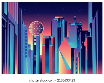 Dallas Texas skyline vector illustration