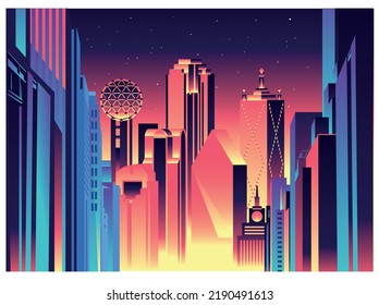 Dallas Texas skyline vector illustration