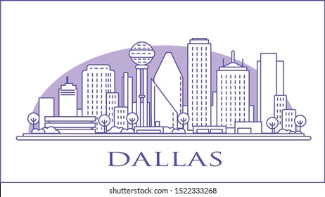 Dallas Texas USA urban skyline