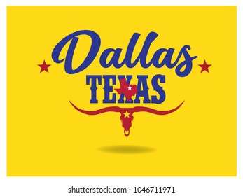 Dallas texas vector eps 10