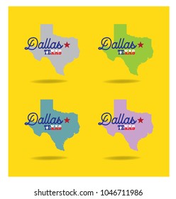 Dallas texas vector eps 10
