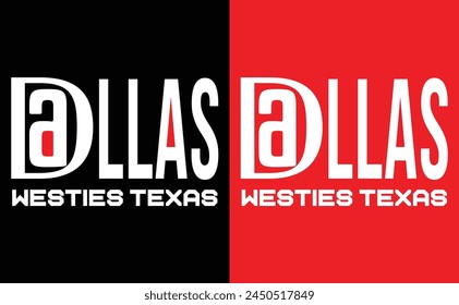 Dallas Westies Texas T-Shirt Design