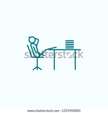 dally at work outline icon