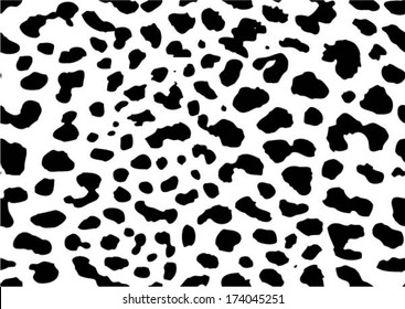Dalmatian dog seamless pattern, spot background, vector illustration